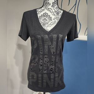 VS Pink V-Neck Athletic/Lounge Top